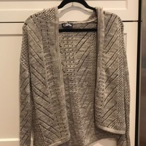 Gray youth XL cardigan